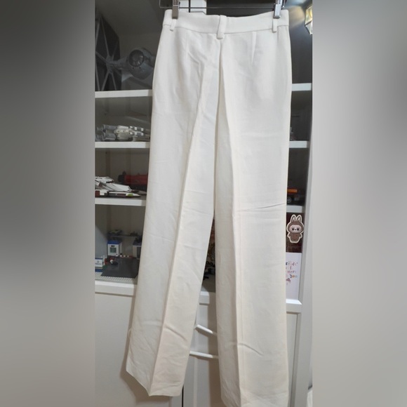 Massimo Dutti Cream Tailored Trousers - Picture 4 of 7